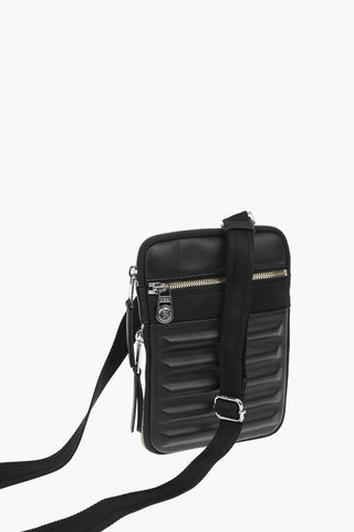 leather details RUMIE slim crossbody bag