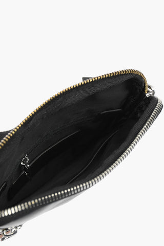 leather details RUMIE slim crossbody bag