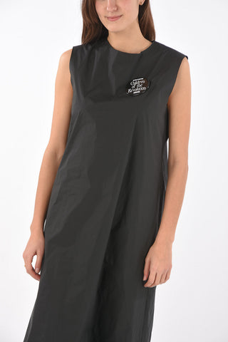 Midi sleeveless dress with pin