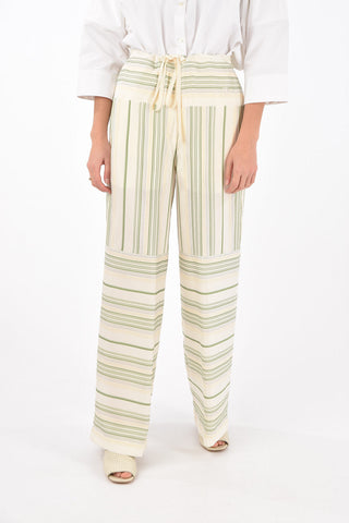 Silk STRIPED PYJAMAS Palazzo Pants