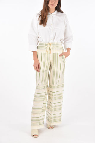 Silk STRIPED PYJAMAS Palazzo Pants