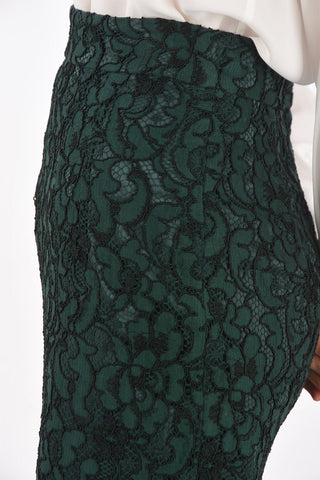 Back Zipped Lace Longuette