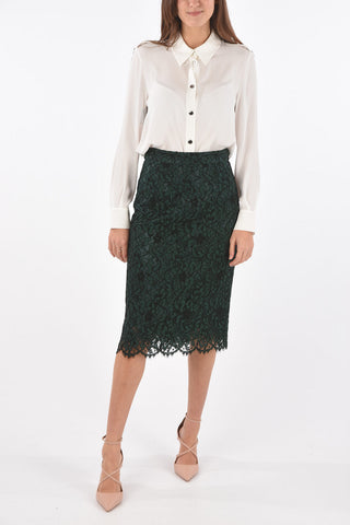 Back Zipped Lace Longuette