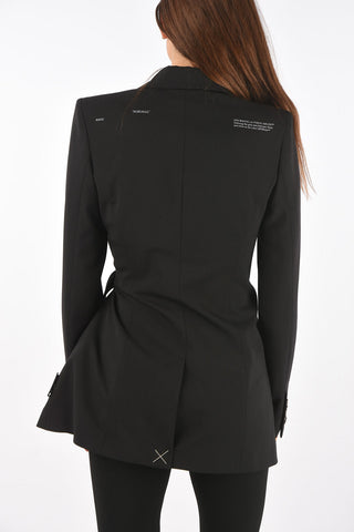 Blazer Portafoglio con Tasche a Filo