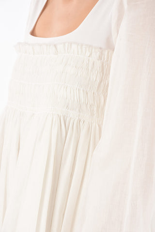 Vestito cold shoulder FINA con maniche lunghe