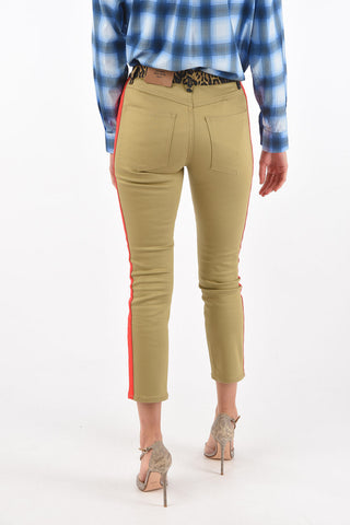 Mid Rise Skinny Fit Jeans with Contrasting Details