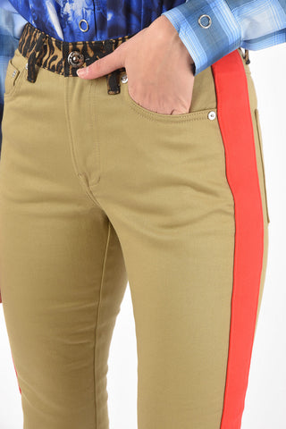 Mid Rise Skinny Fit Jeans with Contrasting Details