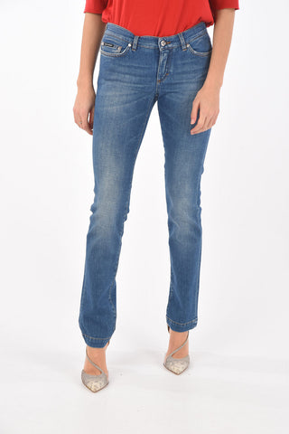 GIRLY Mid-waisted 5 Pocket SLIM FIT Denims