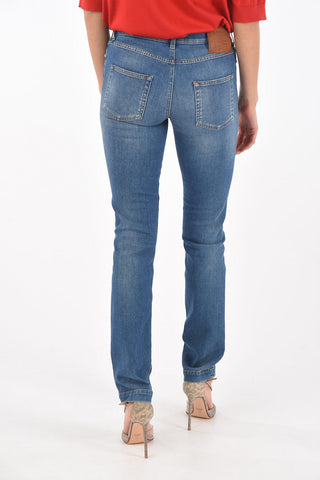 GIRLY Mid-waisted 5 Pocket SLIM FIT Denims
