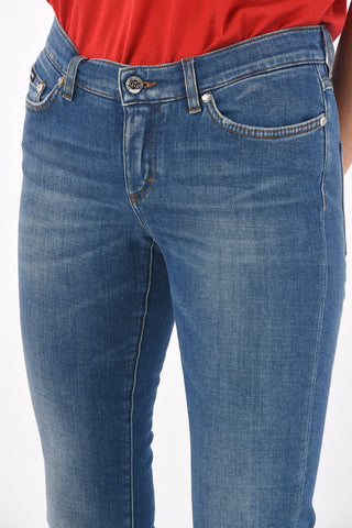 GIRLY Mid-waisted 5 Pocket SLIM FIT Denims