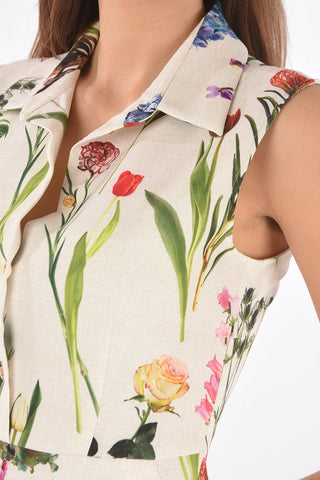 BOUTIQUE Polo Pencil Dress with Floral Print