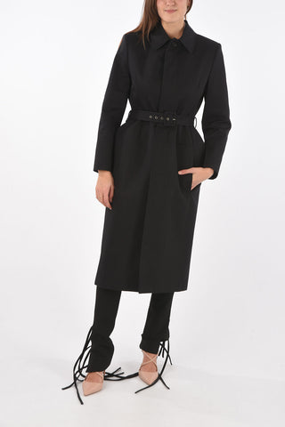Single-breasted Lined Trench with Belt
