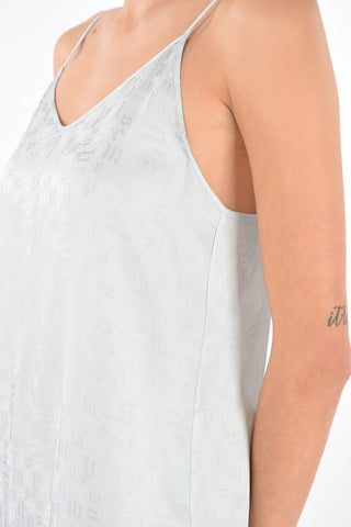 Monogram Satin Midi Dress