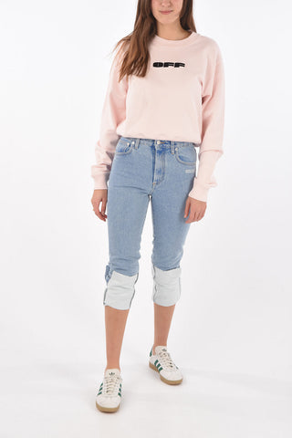 Straight Leg Jeans with Cuffed Hem