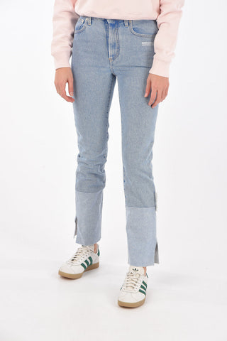 Straight Leg Jeans with Cuffed Hem
