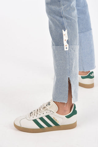 Straight Leg Jeans with Cuffed Hem