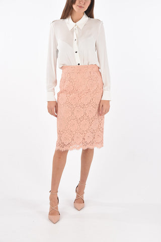 Back Zipped Lace Longuette