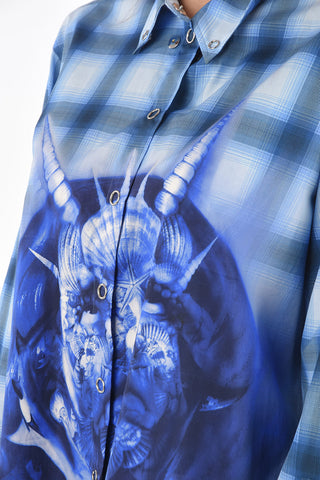 Checked SEA MAIDEN Button Down Shirt