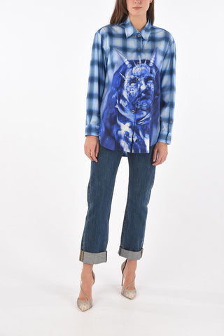 Checked SEA MAIDEN Button Down Shirt