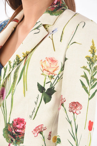 BOUTIQUE Floral Printed 2 Button Blazer
