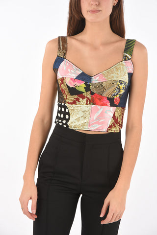 Sweetheart Neckline Patchwork Corset