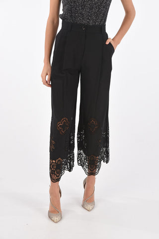 SEE BY Single-pleated Sangallo Bottom Palazzo Pants