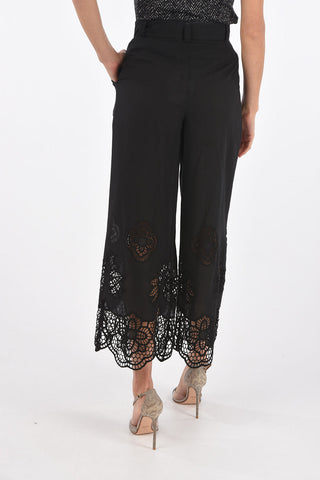 SEE BY Single-pleated Sangallo Bottom Palazzo Pants