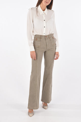SEE BY Patch Pocket Boot Cut Denims