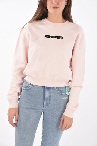 Cropped OFF BOLD FLOCK Crewneck Sweatshirt