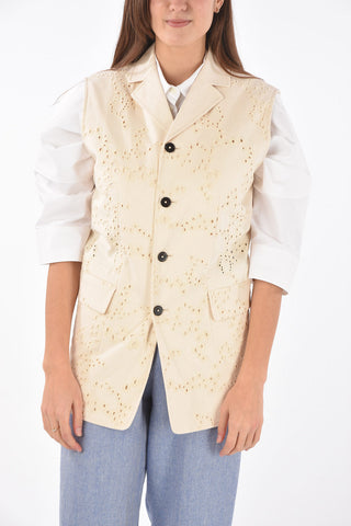 Single-breasted Sangallo Vest with Flap Pockets