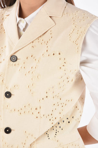 Single-breasted Sangallo Vest with Flap Pockets