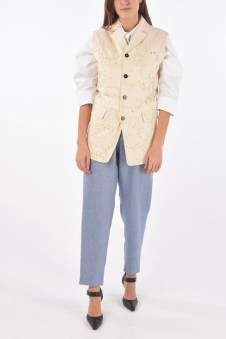 Single-breasted Sangallo Vest with Flap Pockets
