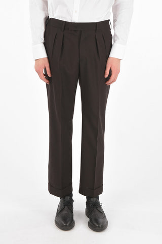 Double-pleated 4 Pocket Virgin Wool Pants