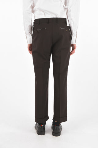 Double-pleated 4 Pocket Virgin Wool Pants