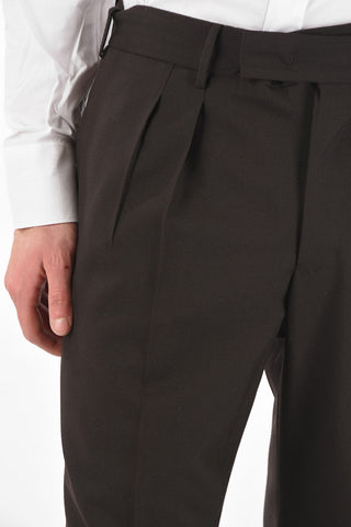 Double-pleated 4 Pocket Virgin Wool Pants