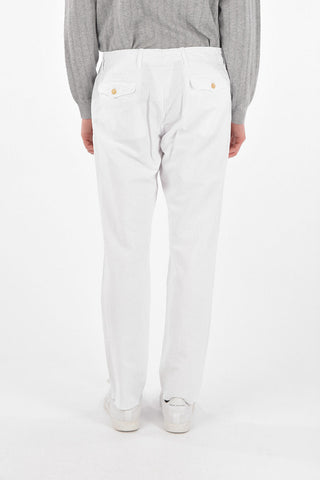 Single-pleated 4 Pocket Linen Blend Pants