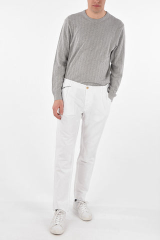 Single-pleated 4 Pocket Linen Blend Pants