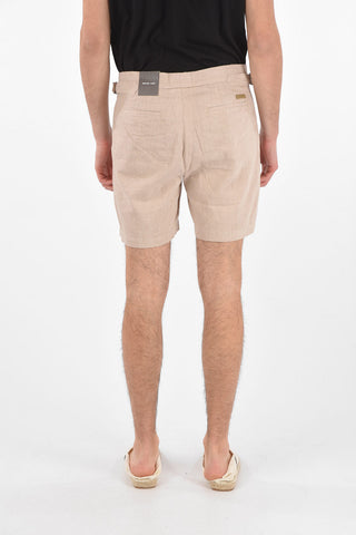 4 Pocket Linen Blend Shorts