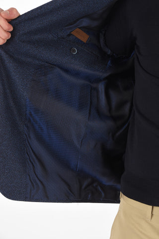 Honeycomb Virgin Wool 2 buttons EASY Blazer with patch pockets