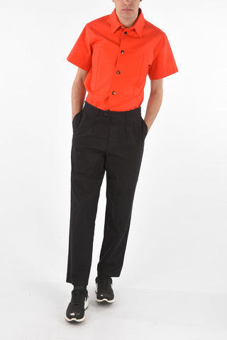 Pantaloni 4 Tasche in Cotone a 2 Pinces