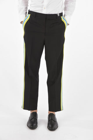 Side Contrasting Band STRAIGHT FIT Pants