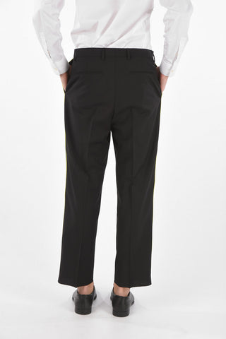 Side Contrasting Band STRAIGHT FIT Pants