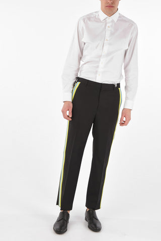 Side Contrasting Band STRAIGHT FIT Pants
