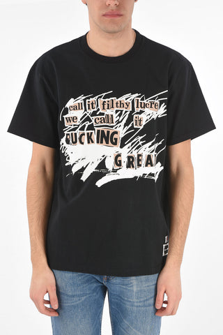 Crewneck T-shirt WAGIC PT with Print