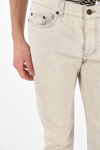 Jeans 5 Tasche Lavaggio Chiaro con Passanti