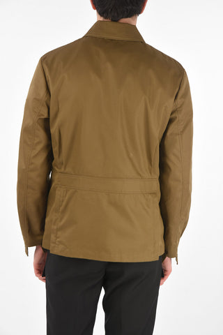 Front Zipped Denim Saharan Jacket