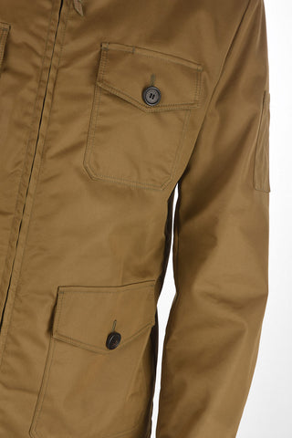 Front Zipped Denim Saharan Jacket