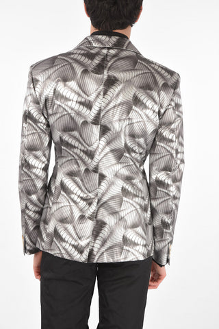 Single-breasted Coated Cotton Blazer