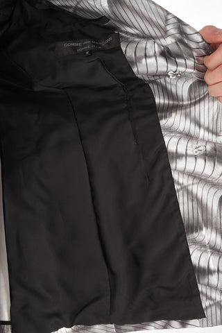 Single-breasted Coated Cotton Blazer