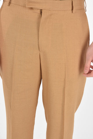 Linen Blend STRAIGHT FIT Pants